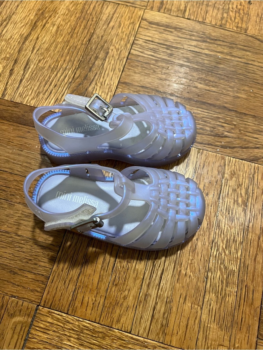 Mini Melissa Iridescent Jelly Sandals - Picture 1 of 4